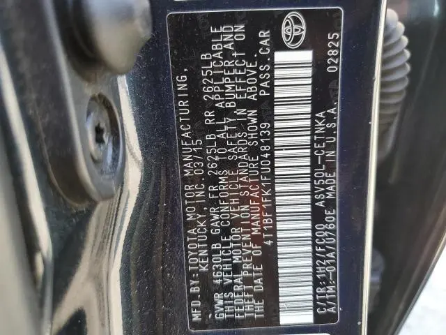2015 TOYOTA CAMRY LE  