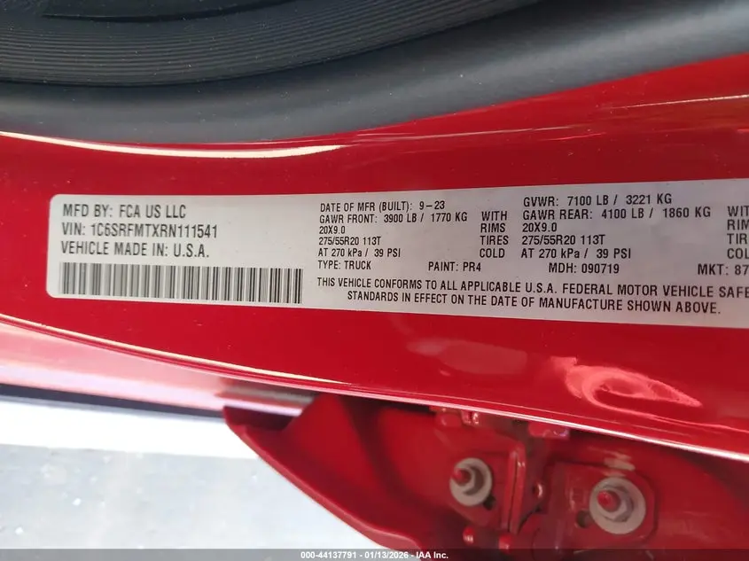 2024 RAM 1500 BIG HORN  4X4 6'4 BOX