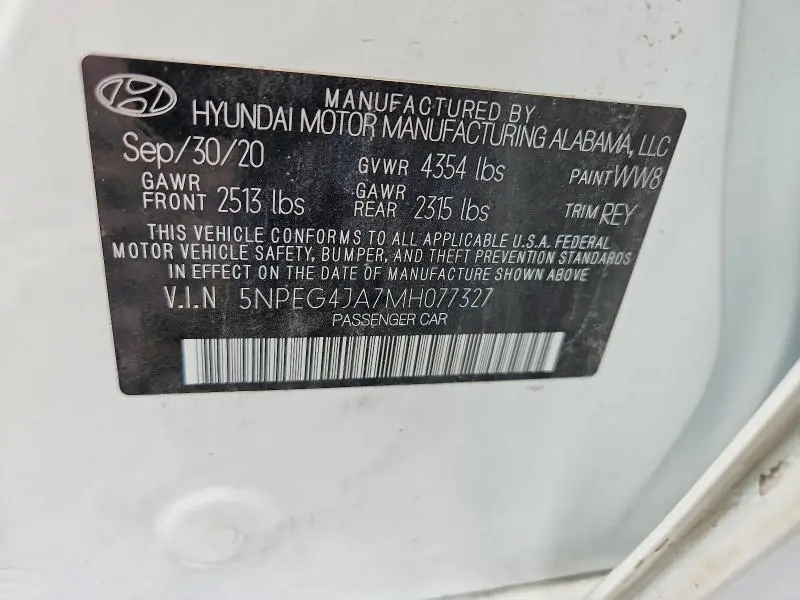 2021 HYUNDAI SONATA SE  