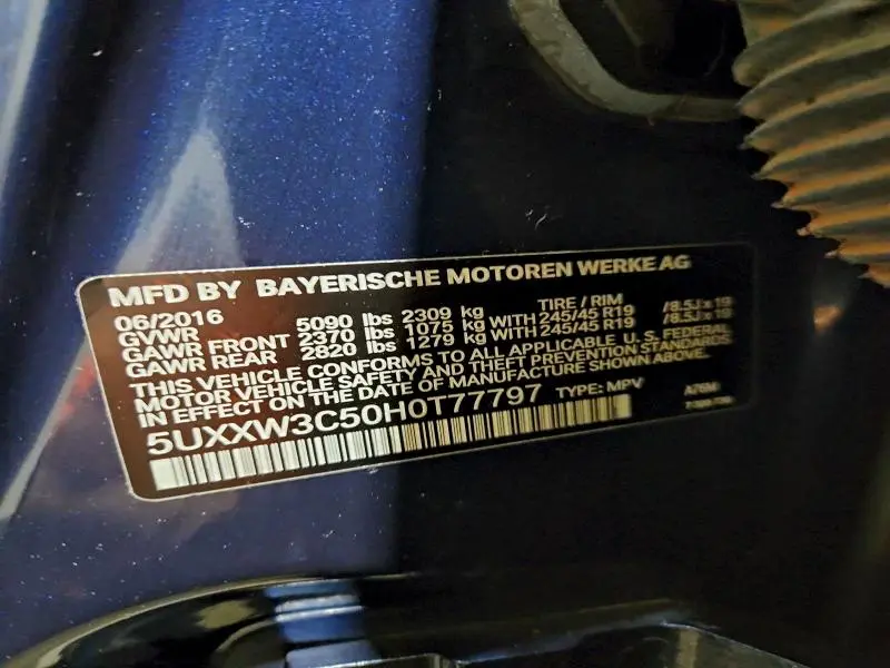 2017 BMW X4 XDRIVE28I  