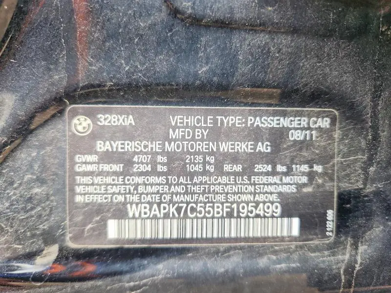 2011 BMW 328 XI  