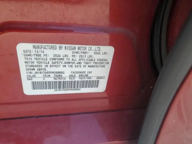 2015 INFINITI Q50 BASE