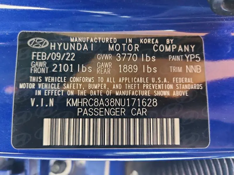 2022 HYUNDAI VENUE LIMITED  