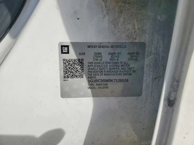 2019 CHEVROLET CRUZE LS  