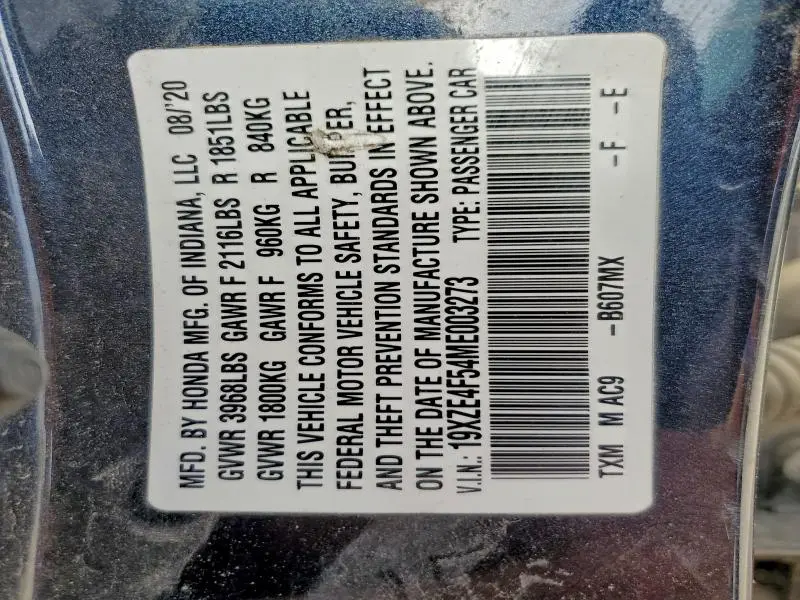 2021 HONDA INSIGHT EX  