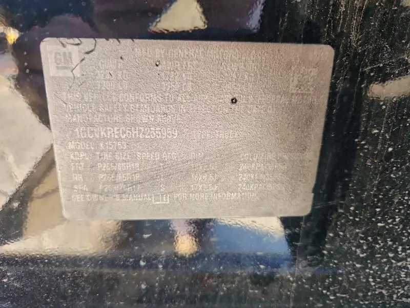 2017 CHEVROLET SILVERADO K1500 LT  