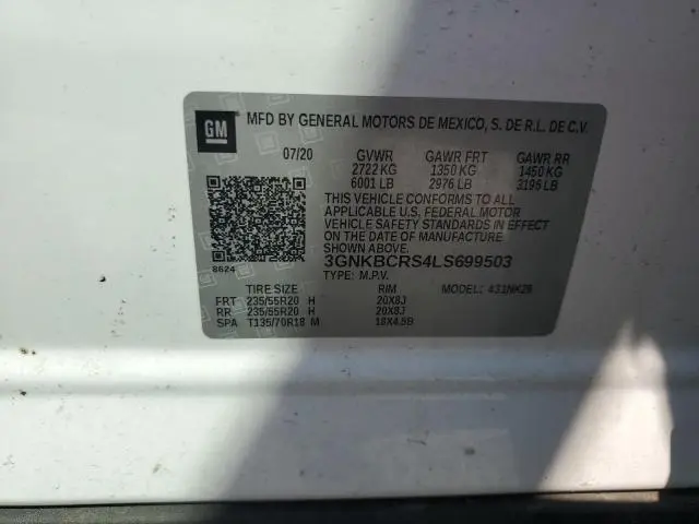 2020 CHEVROLET BLAZER 2LT