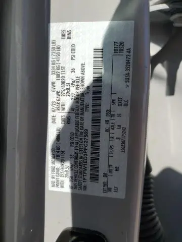 2023 FORD F150 SUPERCREW  