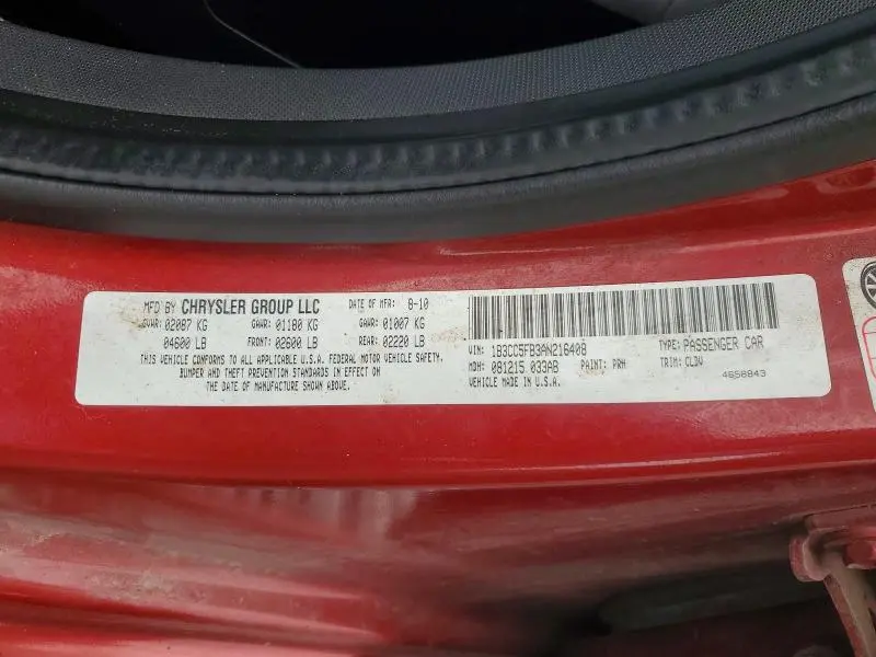 2010 DODGE AVENGER R/T  