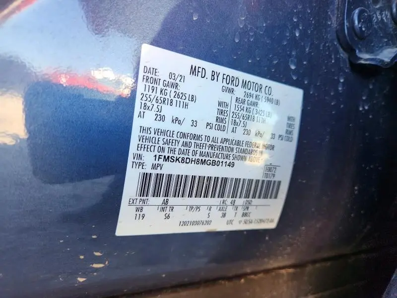 2021 FORD EXPLORER XLT  