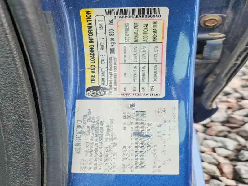 2010 FORD FUSION SE  