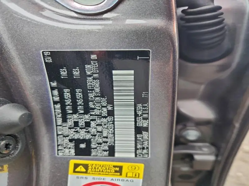 2019 TOYOTA HIGHLANDER LIMITED  