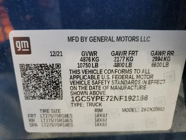 2022 CHEVROLET SILVERADO K2500 HEAVY DUTY LTZ  