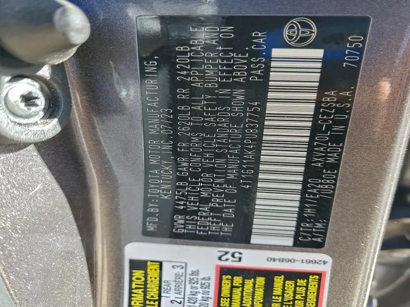 2023 TOYOTA CAMRY SE NIGHT SHADE  