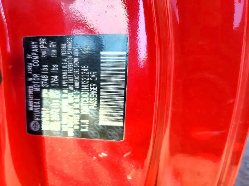 2017 HYUNDAI VELOSTER   