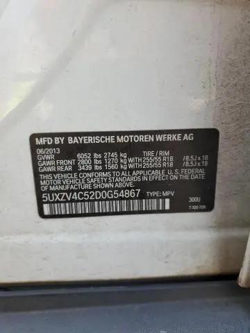 2013 BMW X5 XDRIVE35I  