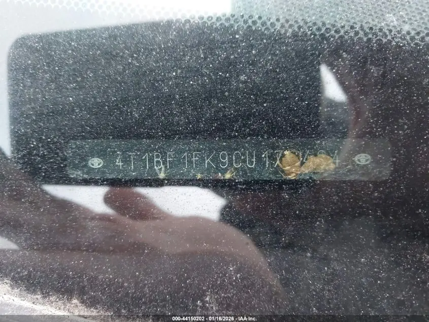 2012 TOYOTA CAMRY LE