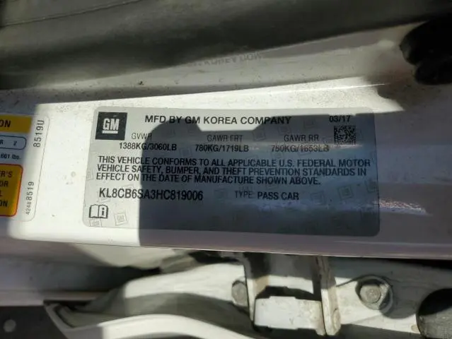 2017 CHEVROLET SPARK LS  