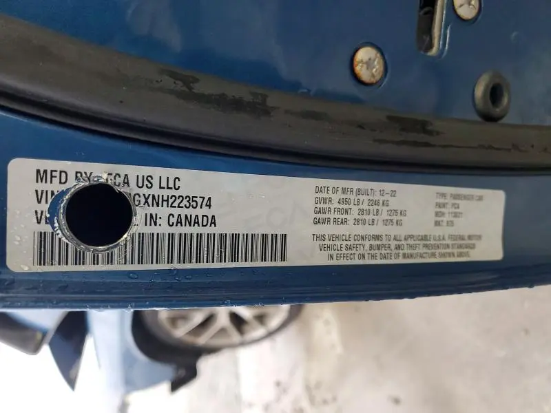 2022 DODGE CHALLENGER GT  