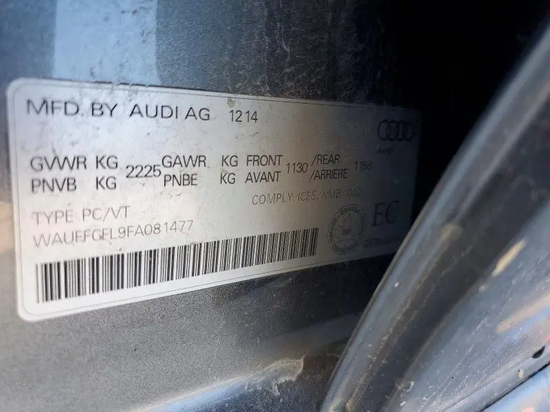 2015 AUDI A4 PREMIUM PLUS  