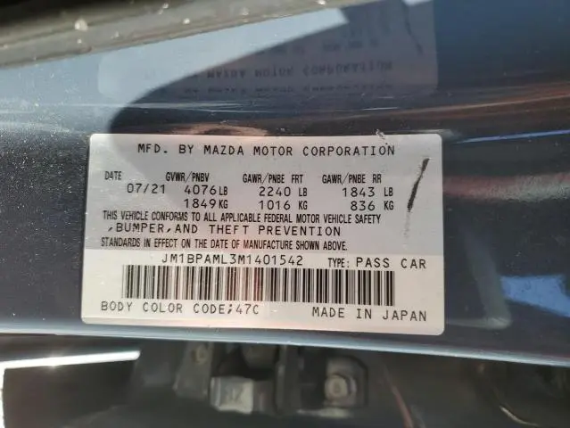 2021 MAZDA 3 PREMIUM