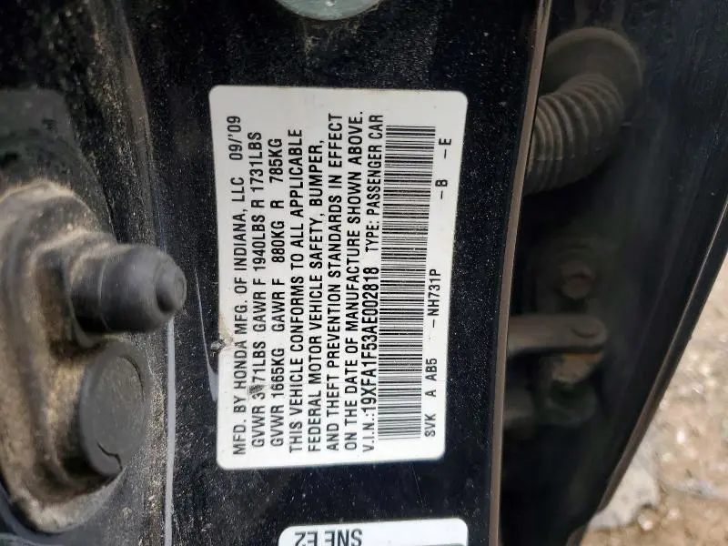 2010 HONDA CIVIC LX  