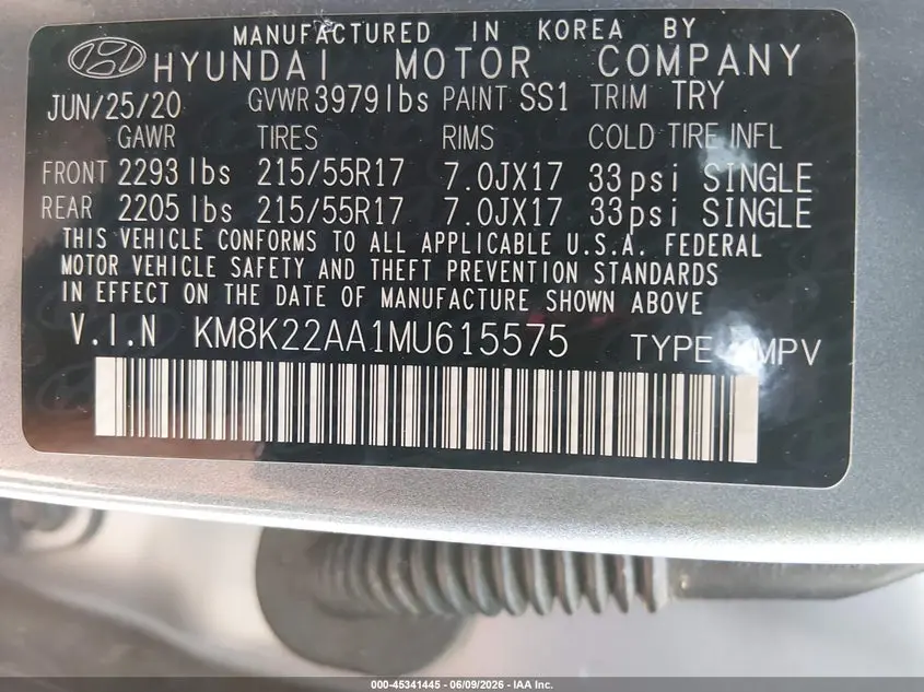 2021 HYUNDAI KONA SEL