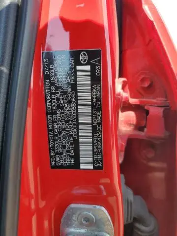 2014 TOYOTA YARIS   