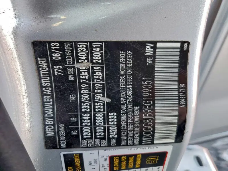 2014 MERCEDES-BENZ GLK 350 4MATIC  