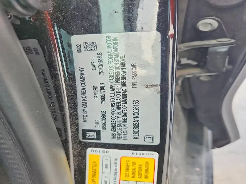 2022 CHEVROLET SPARK LS  