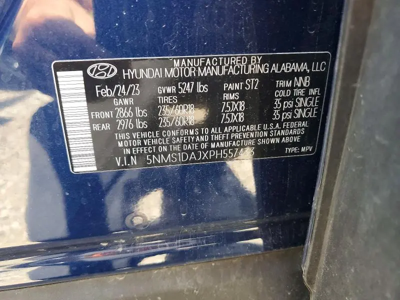 2023 HYUNDAI SANTA FE SE  