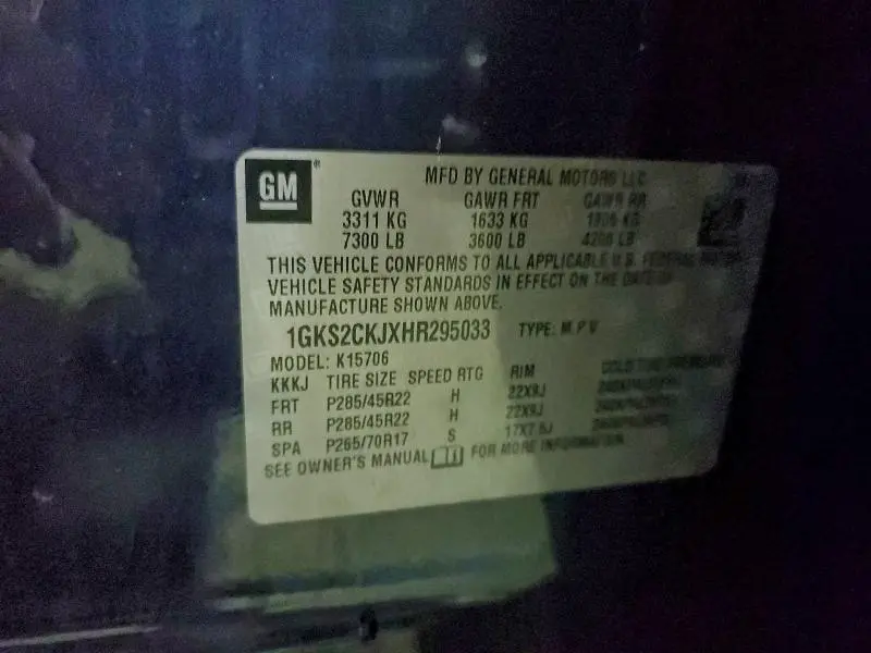 2017 GMC YUKON DENALI  