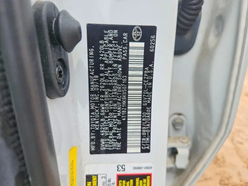 2019 TOYOTA CAMRY XSE V6  