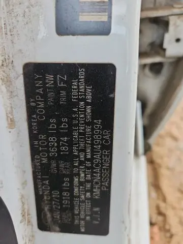 2010 HYUNDAI ACCENT GLS  