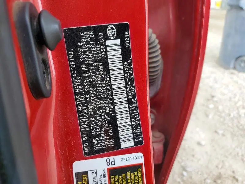 2012 TOYOTA CAMRY SE SPORT LIMITED EDITION  