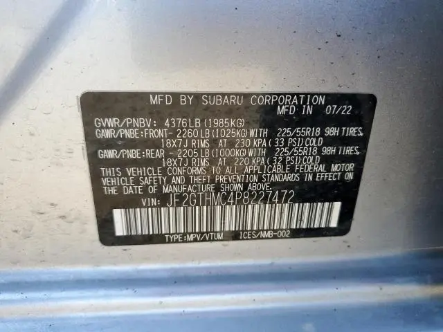 2023 SUBARU CROSSTREK LIMITED  