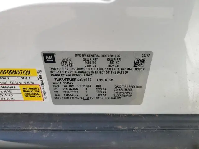 2017 GMC ACADIA LIMITED SLT-2  