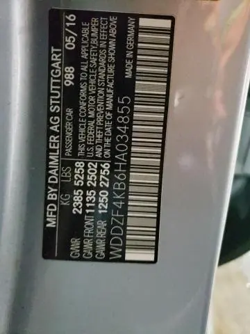 2017 MERCEDES-BENZ E 300 4MATIC  