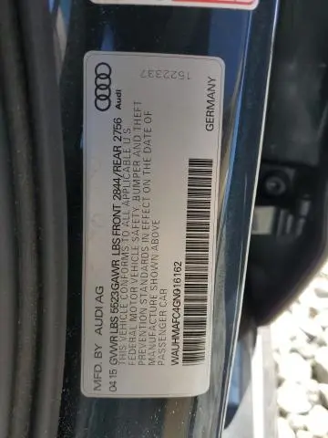 2016 AUDI A6 PRESTIGE  