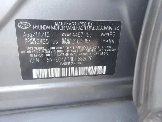 2013 HYUNDAI SONATA SE  