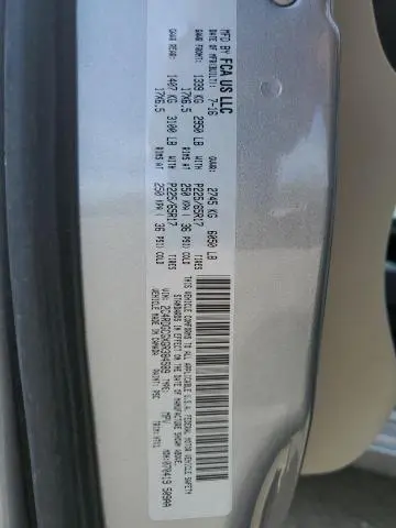 2016 DODGE GRAND CARAVAN SXT  