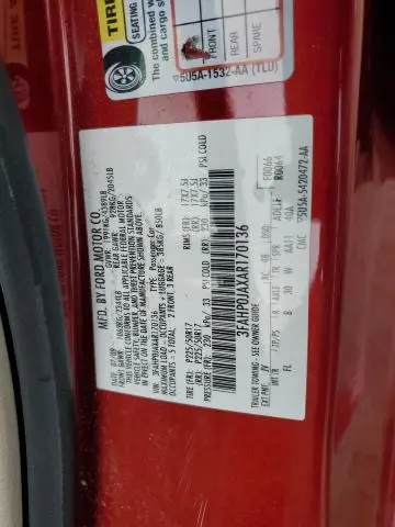 2010 FORD FUSION SEL  