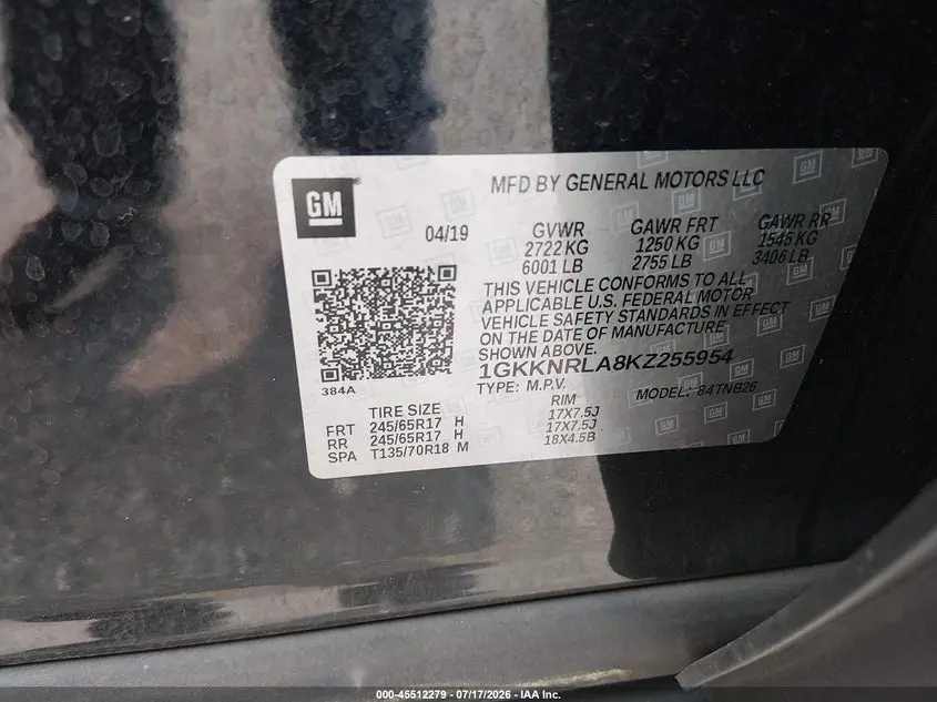 2019 GMC ACADIA SLE-1