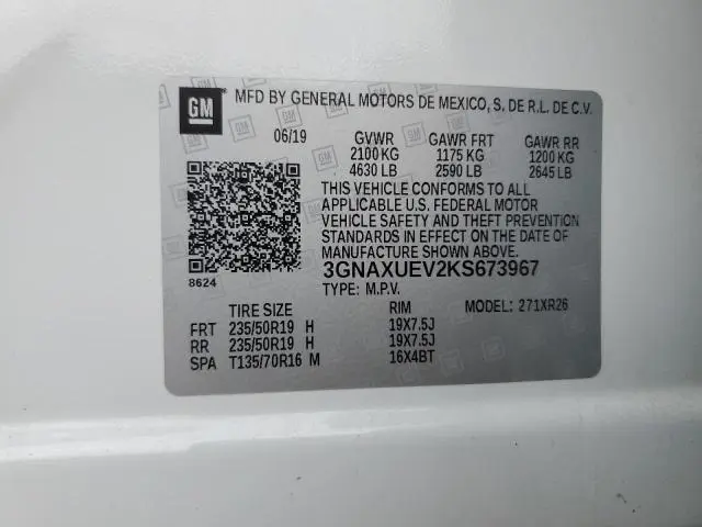 2019 CHEVROLET EQUINOX LT  