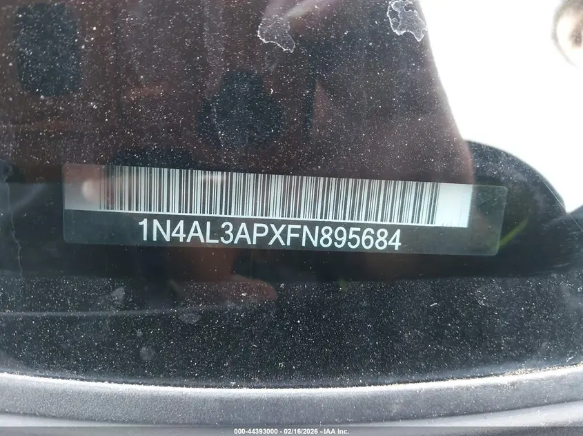 2015 NISSAN ALTIMA 2.5 SL