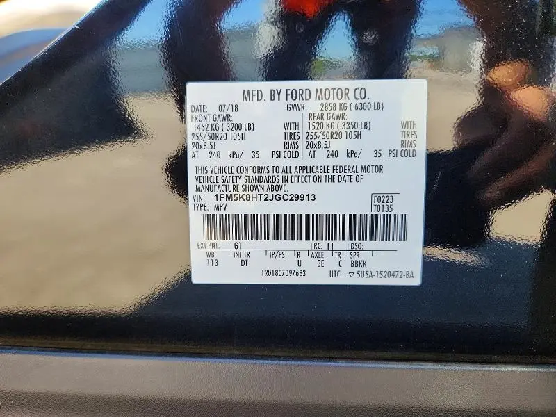 2018 FORD EXPLORER PLATINUM  