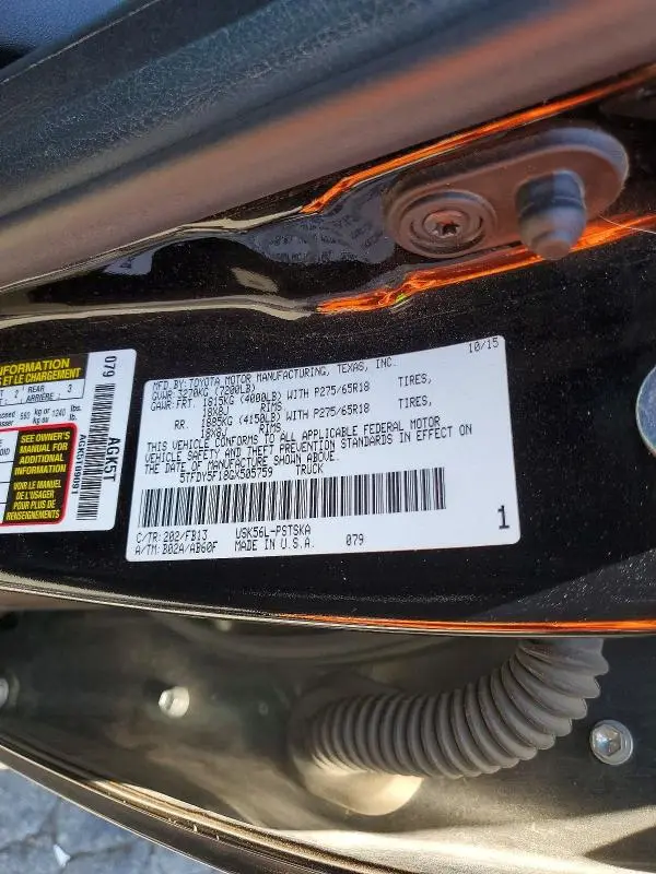 2016 TOYOTA TUNDRA SR5  