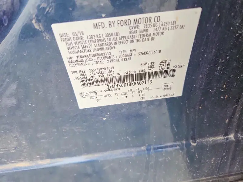 2019 FORD FLEX LIMITED  