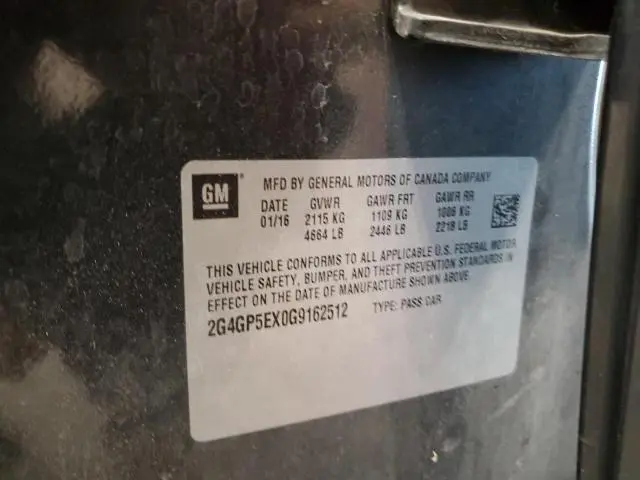 2016 BUICK REGAL PREMIUM  