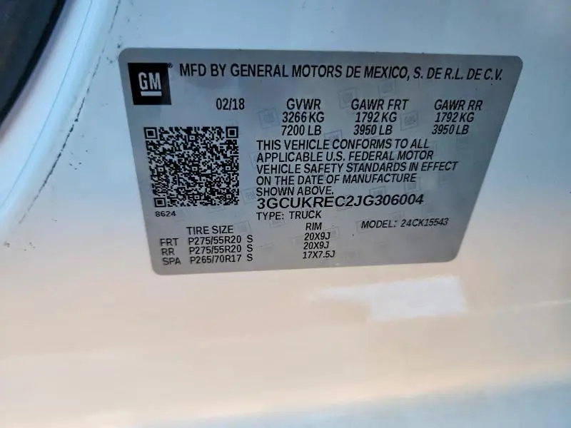 2018 CHEVROLET SILVERADO K1500 LT  